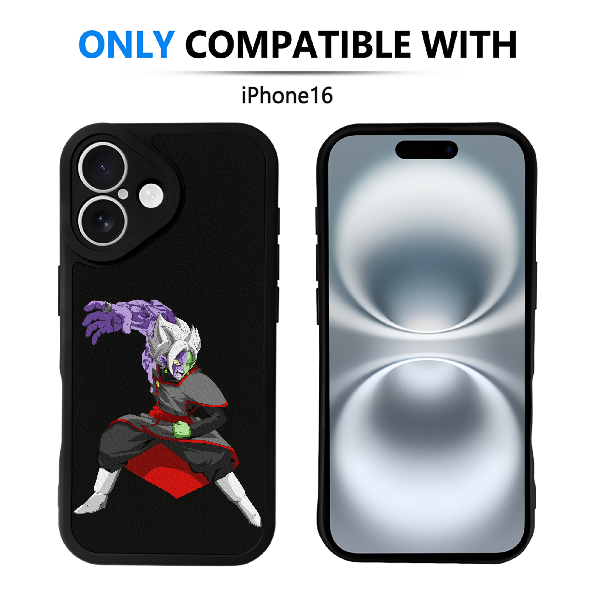 （画像用） ドラゴンボール ベジット DRAGON BALL Vegetto 【iPhone 16シリーズ対応】シリコンスマホケース（レザー調） 材質：シリコン